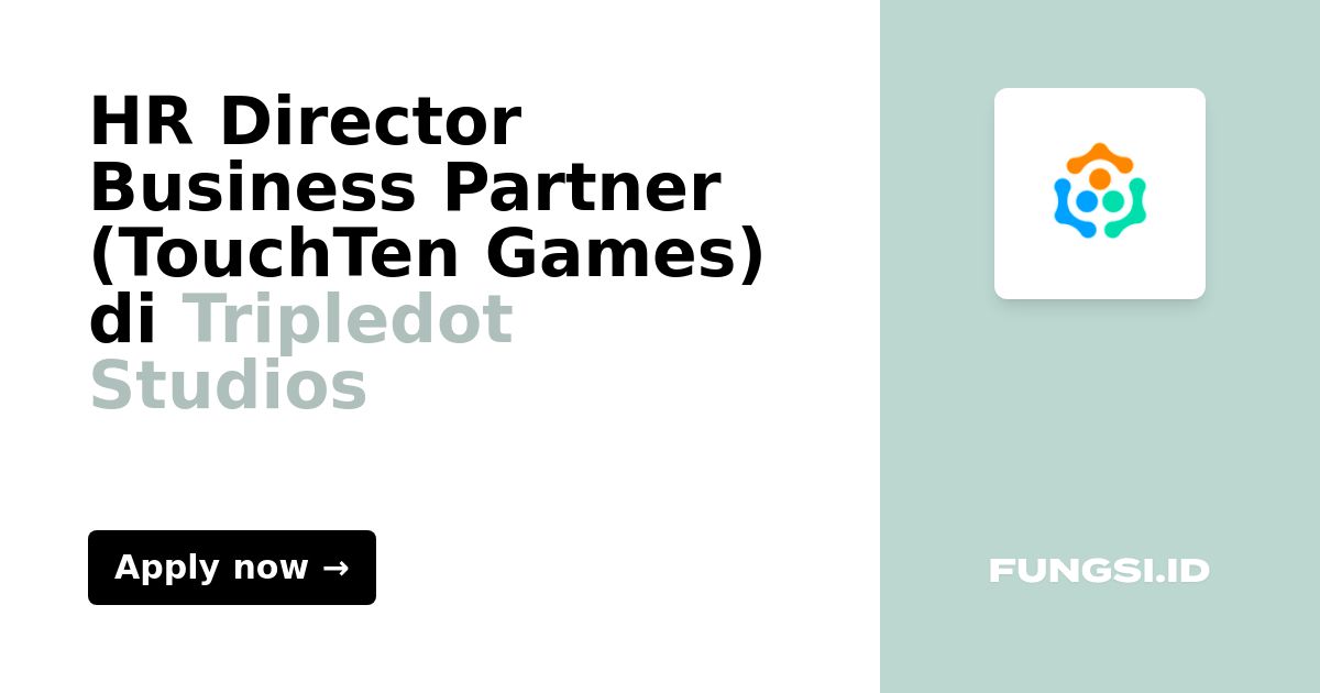 HR Director Business Partner (TouchTen Games) di Tripledot Studios