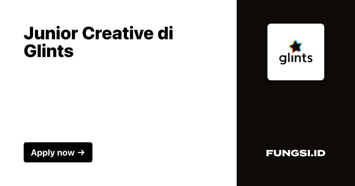 Junior Creative di Glints Fungsi.id